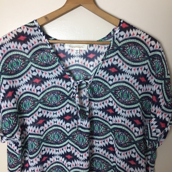 [Francesca’s] Aztec Boho Print Swim Coverup - Picture 2 of 7
